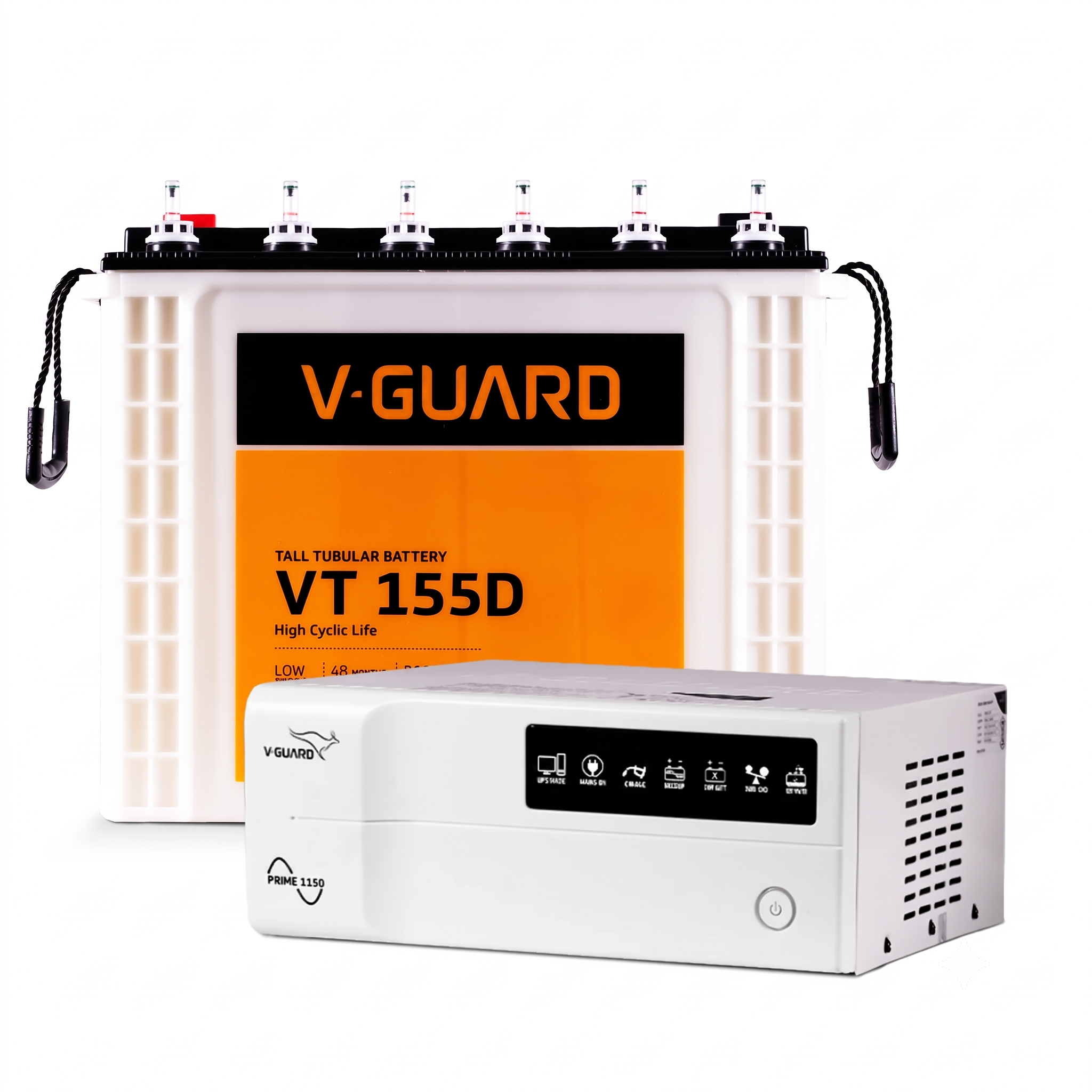 V-Guard inverter and battery